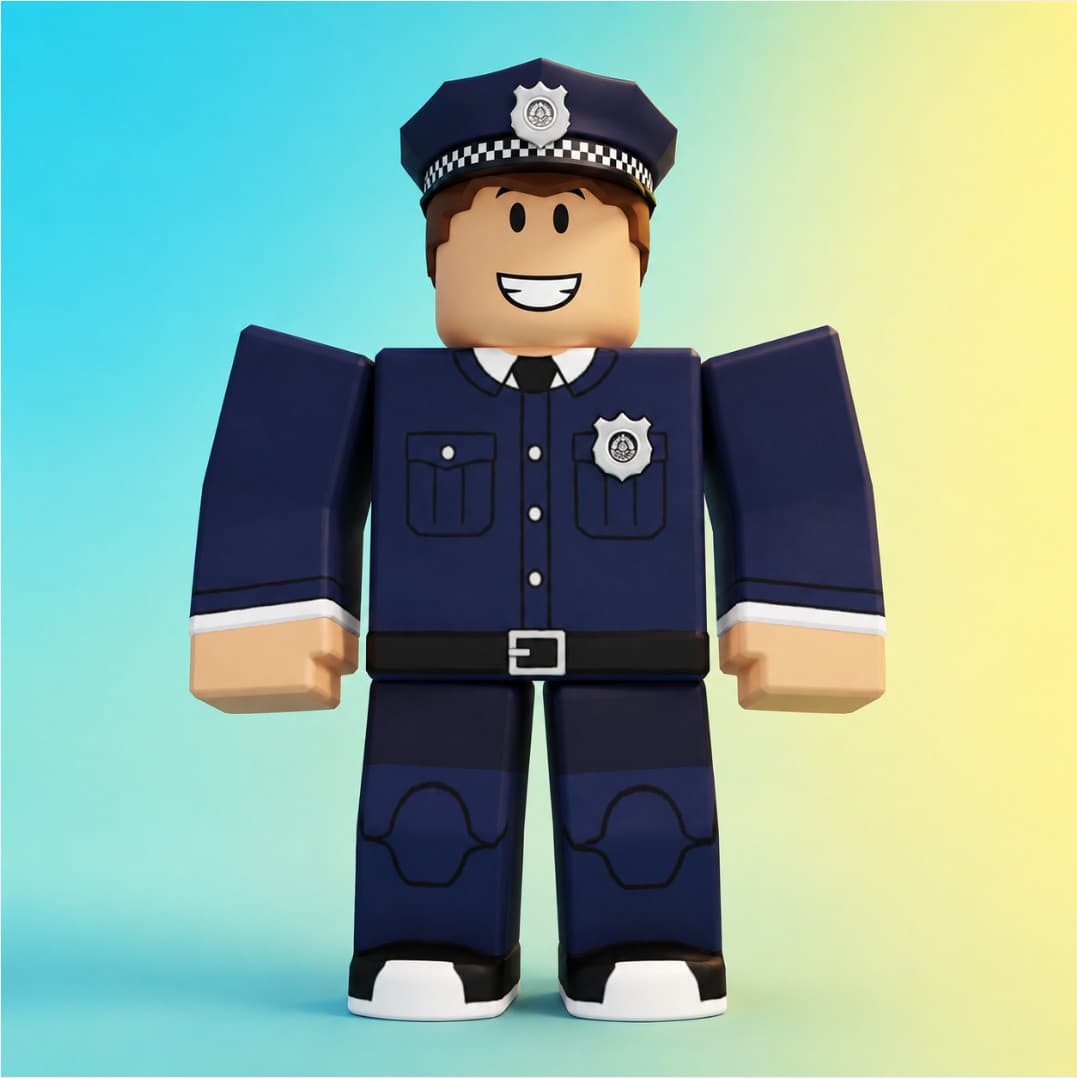 Officer Brin — the BrinBadge police mascot